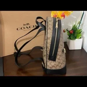 Coach | Bags | Nwt Coach Signature Kenley Backpack Khaki  display picture 1